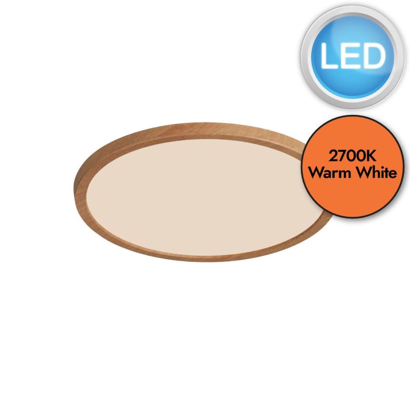 Nordlux Oja Ip K Step Dim Led Wood Foil Flush