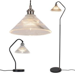 Matching Ceiling Floor and Table Lamps
