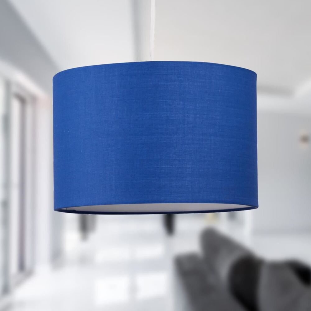 Set of Navy Blue 25cm Ceiling Light Shades