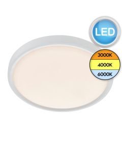 Saxby Lighting - Nimbus CCT - 99767 - LED Opal IP44 24w Bathroom Ceiling Flush Light