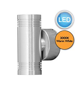 Konstsmide - Monza - 7930-310 - LED Aluminium 6 Light IP54 Outdoor Wall Washer Light