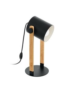 Eglo Lighting - Hornwood - 43047 - Black Cream Wood Task Table Lamp