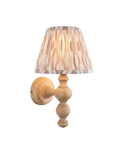 Endon Lighting - Bibury & Ikat 20cm - 114334 - Ash Wood Aged Brass Neutral Wall Light