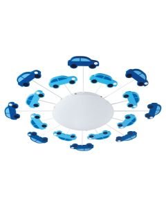 Eglo Lighting - Viki 1 - 92146 - Blue White Glass Flush Ceiling Light