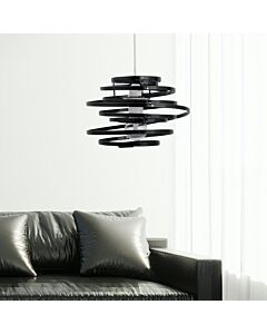 Black Metal Swirl Easy Fit Light Shade