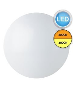 Megaman - Renzo medium - 710430 - LED White Opal IP44 Bathroom Ceiling Flush Light
