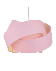 Pink Layered Twist Ceiling Light Shade