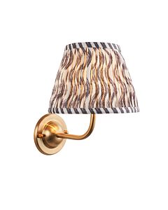 Endon Lighting - Dome Arc & Ripple 20cm - 115958 - Aged Brass Grey Wall Light