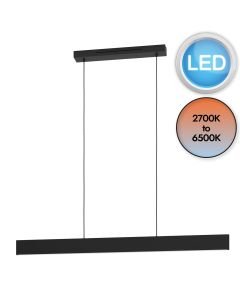 Eglo Lighting - Andreas-Z - 900878 - LED Black White 2 Light Bar Ceiling Pendant Light