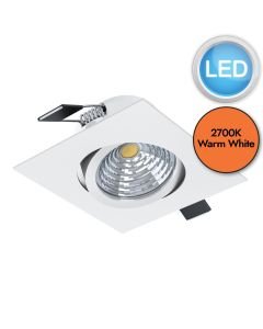 Eglo Lighting - Saliceto - 98302 - LED White Recessed Ceiling Downlight