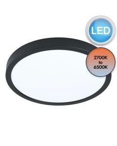 Eglo Lighting - Argolis-Z - 900126 - LED Black White IP44 Outdoor Ceiling Flush Light
