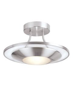 Endon Lighting - Firenz - 387-30SC - Chrome Clear Frosted Glass Flush Ceiling Light