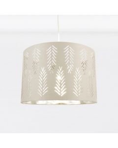 Spruce Dove Grey Cut Out Shade with Chrome Inner