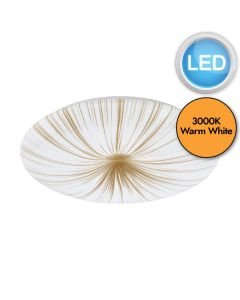 Eglo Lighting - Nieves 1 - 900501 - LED White 7 Light Flush Ceiling Light