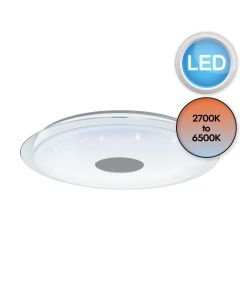 Eglo Lighting - Lanciano-Z - 900006 - LED White Clear Flush Ceiling Light