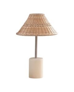 Keho - Rattan Table Lamp with Stone Base