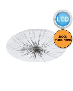 Eglo Lighting - Nieves - 98325 - LED White Flush Ceiling Light