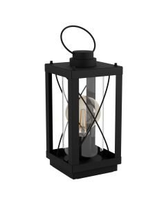 Eglo Lighting - Bradford 1 - 43624 - Black Clear Glass Table Lamp