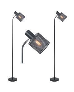 Set of 2 Troy - Black Floor Lamps