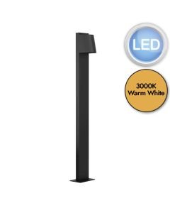 Eglo Lighting - Stagnone - 900692 - LED Black Clear Glass IP54 Outdoor Post Light