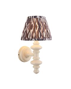 Endon Lighting - Carnaby & Ikat 20cm - 114445 - White Grey Wall Light