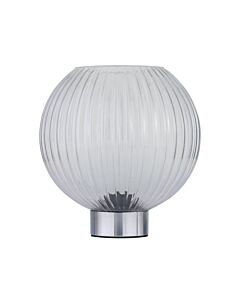 Betchley - Battery Operated Chrome Lamp with Clear Glass