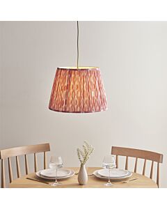 Endon Lighting - Eltham - 115248 - Aged Brass Pink Ceiling Pendant Light