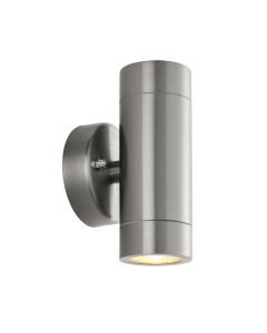 Saxby Lighting - Palin - 101350 - Stainless Steel Clear Glass 2 Light IP65 Outdoor Wall Washer Light