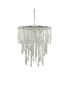 Clear Jewelled Easy Fit Light Shade
