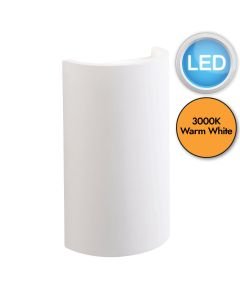 Saxby Lighting - Crescent - 61636 - LED White Ceramic 2 Light Wall Washer Light