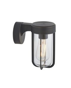 Bothy - Brushed Bronze Outdoor Wall Light Clear Glass