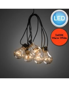 Konstsmide - Festoon LED light set 20 amber bulb - 2379-800EE