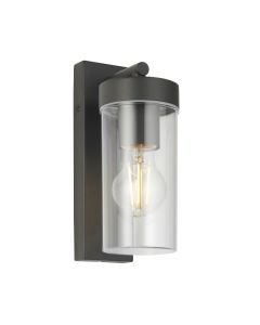 Saxby Lighting - Hayden - 98439 - Anthracite Clear IP44 Outdoor Wall Light