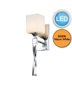 Kichler Lighting - Marette - KL-MARETTE1-PC - LED Chrome Opal Glass IP44 Bathroom Wall Light