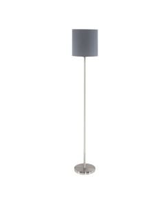 Eglo Lighting - Pasteri - 95166 - Satin Nickel Grey Floor Lamp