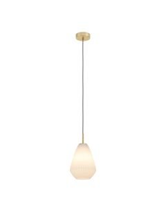 Eglo Lighting - Caprarola - 900812 - Brushed Brass Frosted Glass Ceiling Pendant Light
