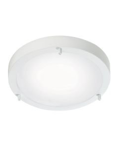Nordlux - Ancona Maxi E27 - 25316101 - White Opal Glass 2 Light Bathroom Ceiling Flush Light