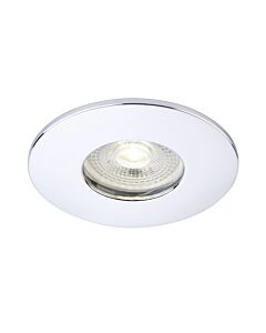 Saxby Lighting - Saxby ShieldONE 75 - 109808 & 113303 - Chrome IP65 Fixed Bathroom Recessed Fire Rated Ceiling Downlight
