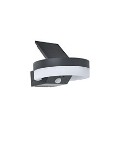 Lutec - Runda - 6915801335 - LED Dark Grey Opal IP54 Solar Outdoor Wall Washer Light
