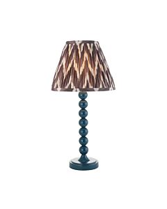 Endon Lighting - Higgledy & Zigzag 25cm - 114714 - Blue Grey Table Lamp With Shade