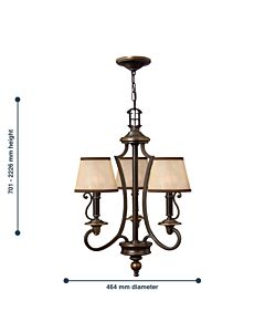 Elstead - Hinkley Lighting - Plymouth HK-PLYMOUTH3 Chandelier