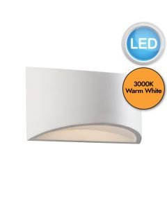 Saxby Lighting - Toko - 61639 - LED White Ceramic Medium Wall Washer Light