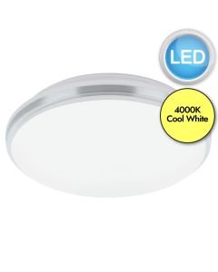 Eglo Lighting - Pinetto - 900365 - LED White IP44 Bathroom Ceiling Flush Light