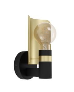 Eglo Lighting - Hayes - 900375 - Black Gold Wall Light