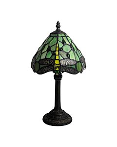 Laurel - Green Tiffany Dragonfly 36cm Table Lamp