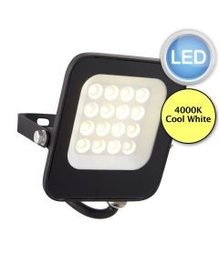 Saxby Lighting - Guard - 107632 - LED Black Clear Glass IP65 Outdoor Floodlight
