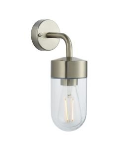 Endon Lighting - North - 71184 - Stainless Steel Clear Glass IP44 Outdoor Wall Light