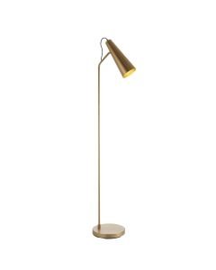 Endon Lighting - Karna - 107528 - Antique Brass Floor Reading Lamp
