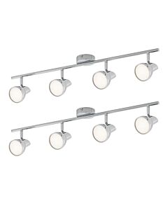 Set of 2 Apollo - Polished Chrome 4 Way Adjustable LED Spotlights