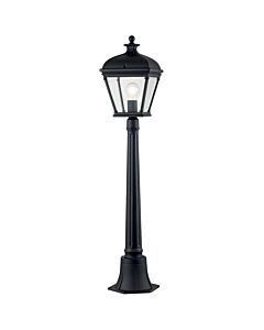 Elstead Lighting - Bayview - BAYVIEW-4M-BK - Black Clear Glass IP44 Outdoor Post Light